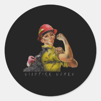 Sticker Rond Clébrage Des Incendies Sauvages