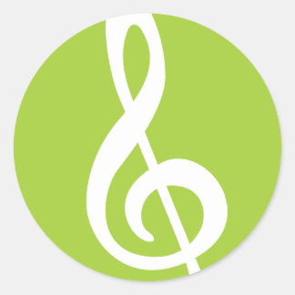 Sticker Rond Clef moderne en acier