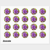 STICKER ROND CLEMATIS (Feuille)