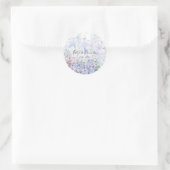 Sticker Rond Clematis élégant Periwinkle (Sac)