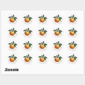 Sticker Rond Clementine (Feuille)