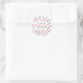 Sticker Rond Clés Roses Silver Confetti Grad Class 2018 (Sac)