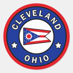 Sticker Rond Cleveland Ohio