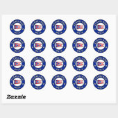 Sticker Rond Cleveland Ohio (Feuille)
