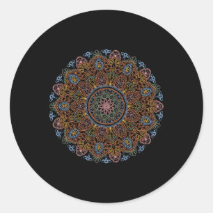 Sticker Rond Clic Mandala Style 86 47 Subtle Anti Trump Resist