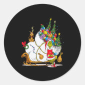 Sticker Rond Clic Max With Sleigh (Devant)
