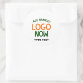 STICKER ROND CLIENT SIMPLE CONTEMPORAIN PROPRE BLANC MODE (Sac)