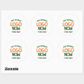 STICKER ROND CLIENT SIMPLE CONTEMPORAIN PROPRE BLANC MODE (Feuille)