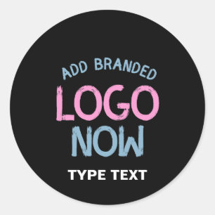 STICKER ROND CLIENT SIMPLE CONTEMPORAIN PROPRE NOIR MODE