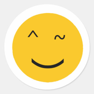 Sticker Rond Clin d'oeil
