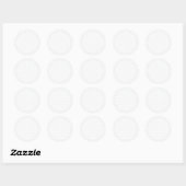 Sticker Rond Cliquez sur Personnaliser pour modifier Gris en co (Feuille)