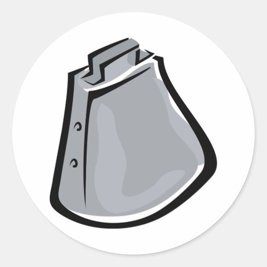Sticker Rond Cloche de vache (Devant)