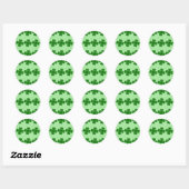 Sticker Rond Clochers chanceux (Feuille)