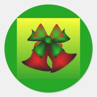 Sticker Rond Cloches de Noël I