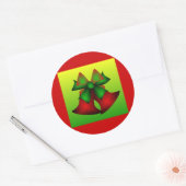 Sticker Rond Cloches de Noël II (Enveloppe)