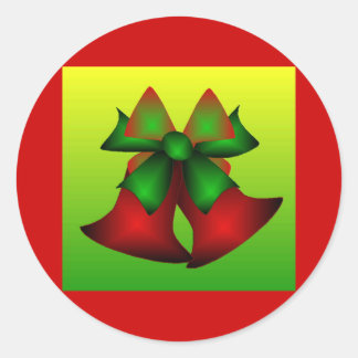 Sticker Rond Cloches de Noël II