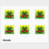 Sticker Rond Cloches de Noël III (Feuille)