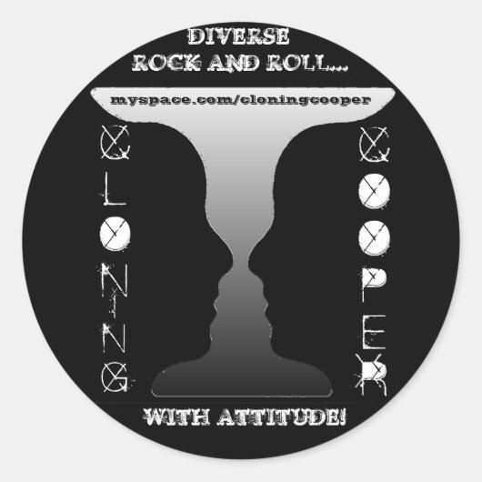 Sticker Rond Clonage Cooper (Devant)