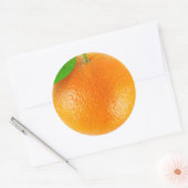 Sticker Rond Closeup orange (Enveloppe)