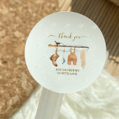 Sticker Rond Clothesline Fisherman Derby Boy Baby shower