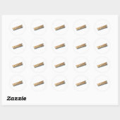Sticker Rond clothespine (Feuille)