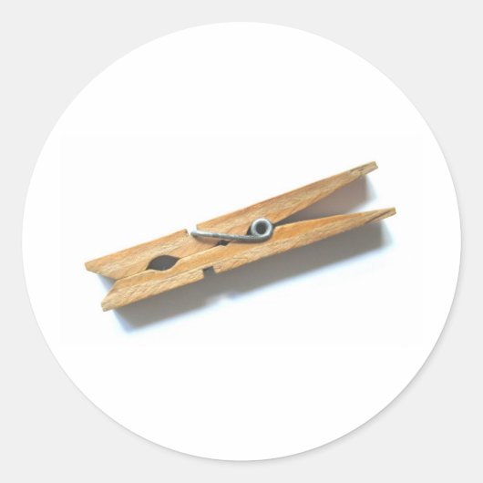 Sticker Rond clothespine (Devant)