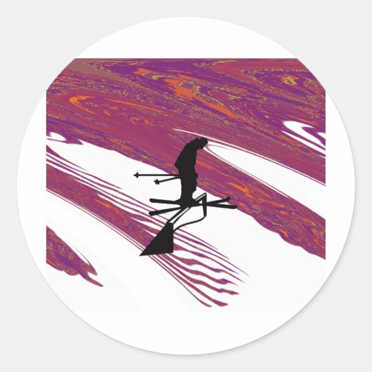 Sticker Rond Clouage statique SKI (Devant)