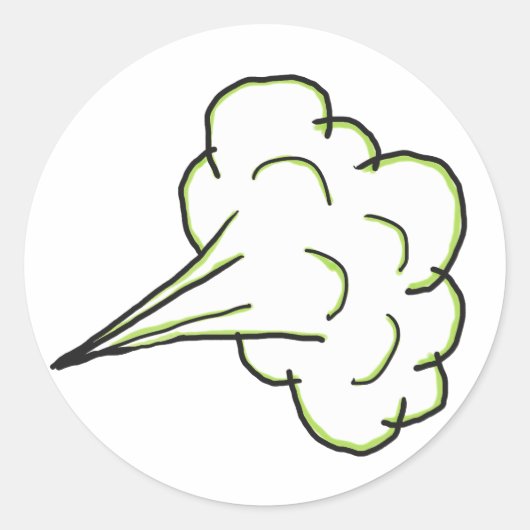 Sticker Rond Cloud Fart (Devant)