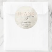 Sticker Rond Cloud Nine Modern Baby Shower Thank You (Sac)