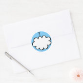 Sticker Rond Cloud personnalisé sur une chaîne (Enveloppe)