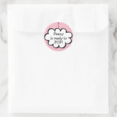 Sticker Rond Cloud sur une chaîne prête à POP (Sac)