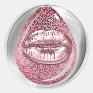 Sticker Rond Clous ronds de maquilleur de rose de parties