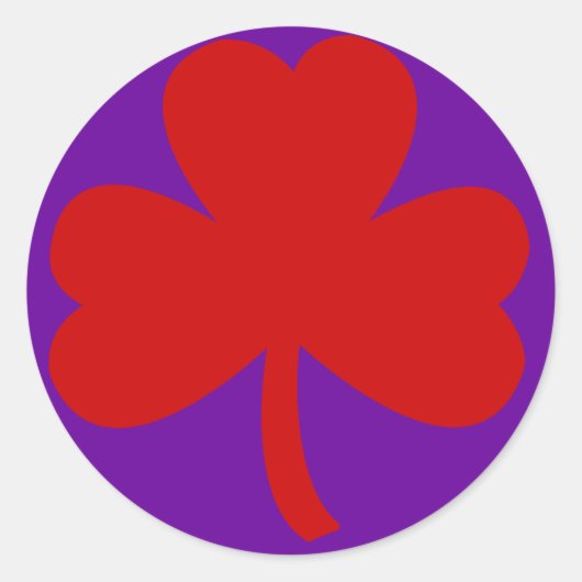 Sticker Rond Clover Casquette rouge (Devant)