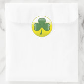 Sticker Rond Clover de la Saint Patrick (Sac)