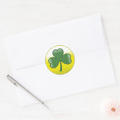 Sticker Rond Clover de la Saint Patrick (Enveloppe)