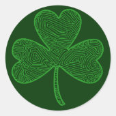 Sticker Rond Clover Scribblprint (Devant)