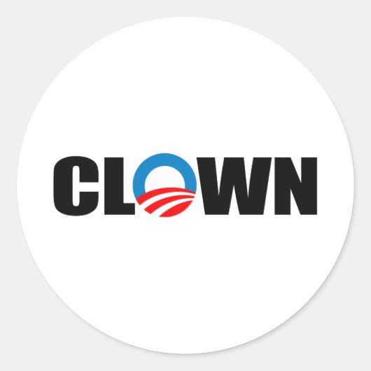 STICKER ROND CLOWN (Devant)
