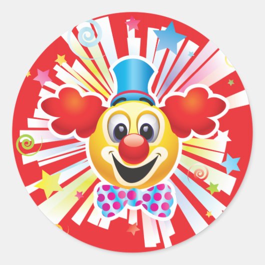 Sticker Rond Clown (Devant)
