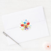 Sticker Rond Clown (Enveloppe)