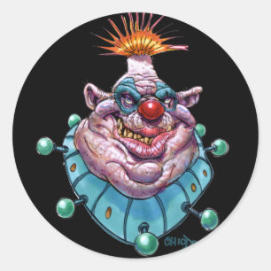 Sticker Rond Clown