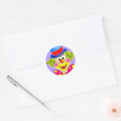 Sticker Rond Clown (Enveloppe)