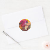 STICKER ROND CLOWN PINKY (Enveloppe)