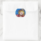 Sticker Rond Clown Ron Maslanka AKA Sam Le Clown (Sac)