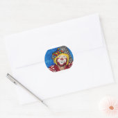 Sticker Rond Clown Ron Maslanka AKA Sam Le Clown (Enveloppe)