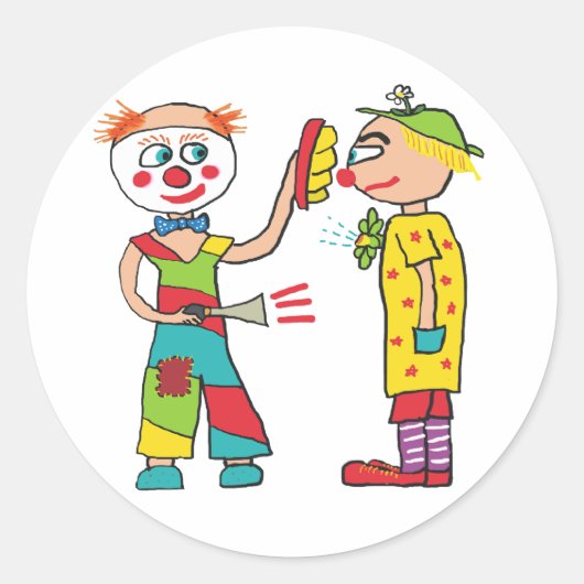 Sticker Rond Clowns (Devant)