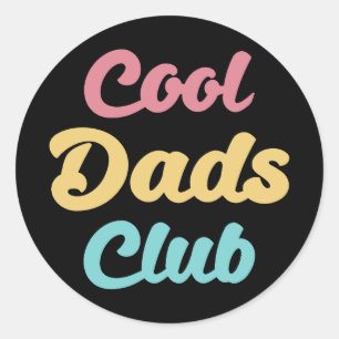 Sticker Rond Club cool Dads II