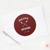 Sticker Rond Club d'aviron Custom Crew (Enveloppe)