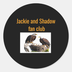 Sticker Rond Club de fans Jackie et Shadow Eagles