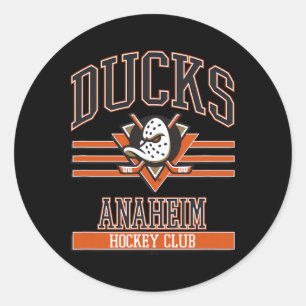Sticker Rond Club de hockey Anaheim Ducks gris officiellement l