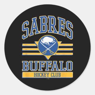 Sticker Rond Club de hockey Buffalo Sabres Noir Officiellement